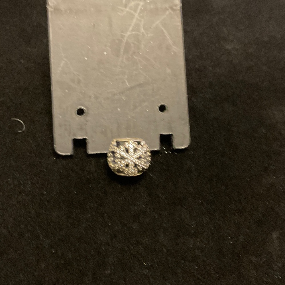 Pandora, silver, snowflake charm